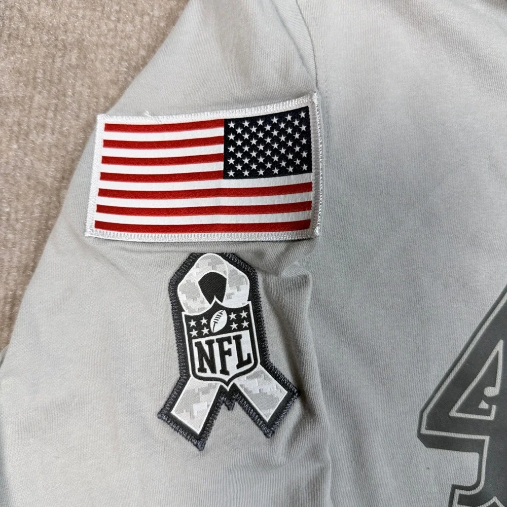 Nike San Francisco 49ers Salute to Service Dri-FIT Hoodie Gray Mens Large